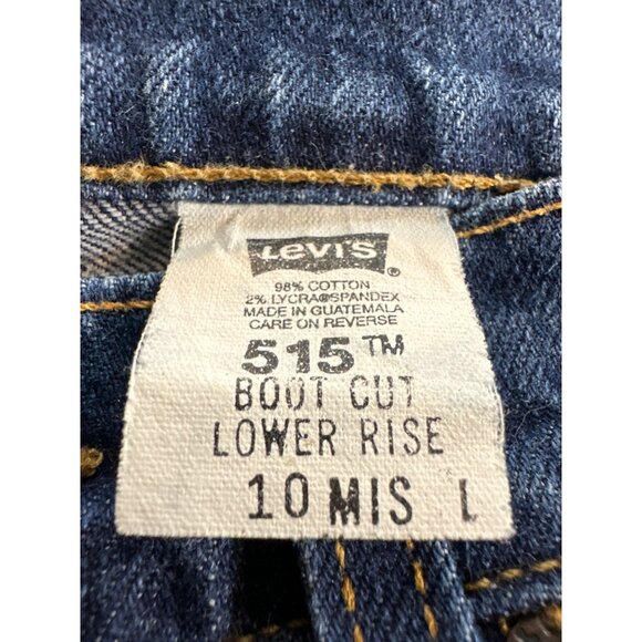 Vintage Women Levi’s 515 Bootcut Jeans 10 MIS L Blue Lower High Rise - Picture 3 of 6